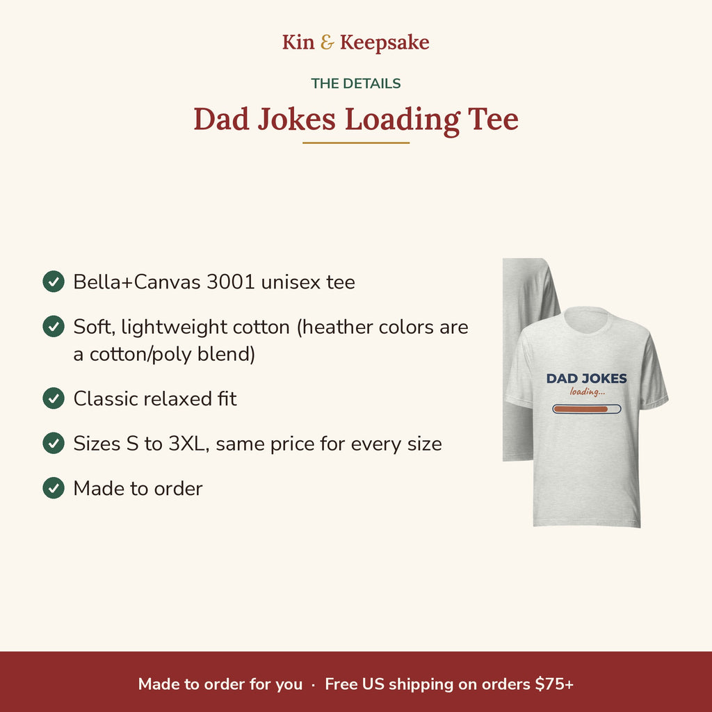 Dad Jokes Loading T-Shirt details